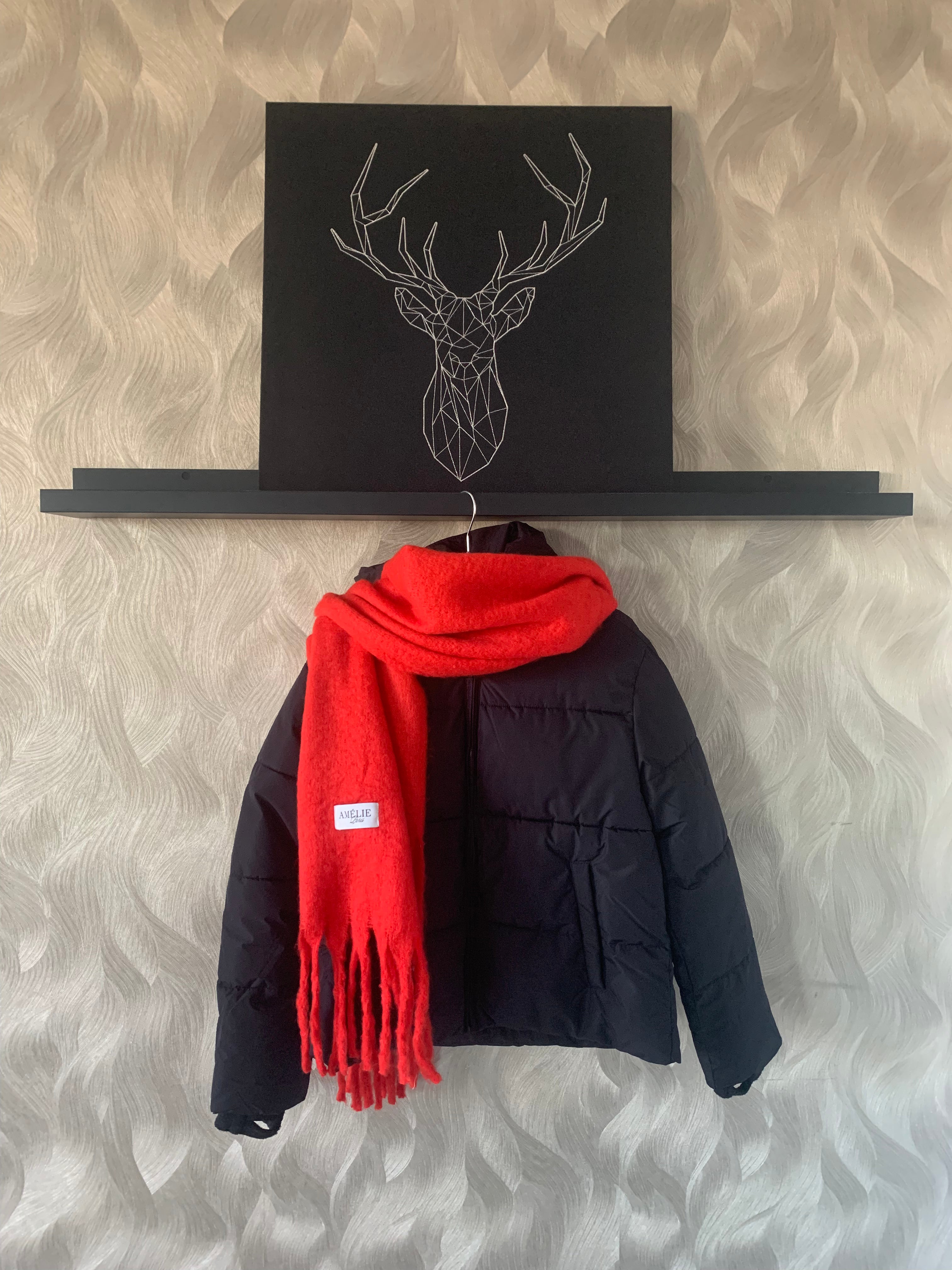 Szalik Amélie – Miękki Paryski Dotyk – Czerwony