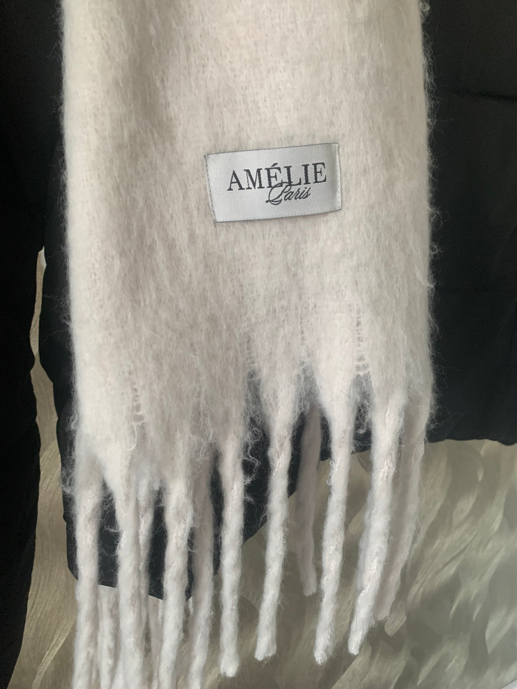 Szalik Amélie – Miękki Paryski Dotyk – Biały