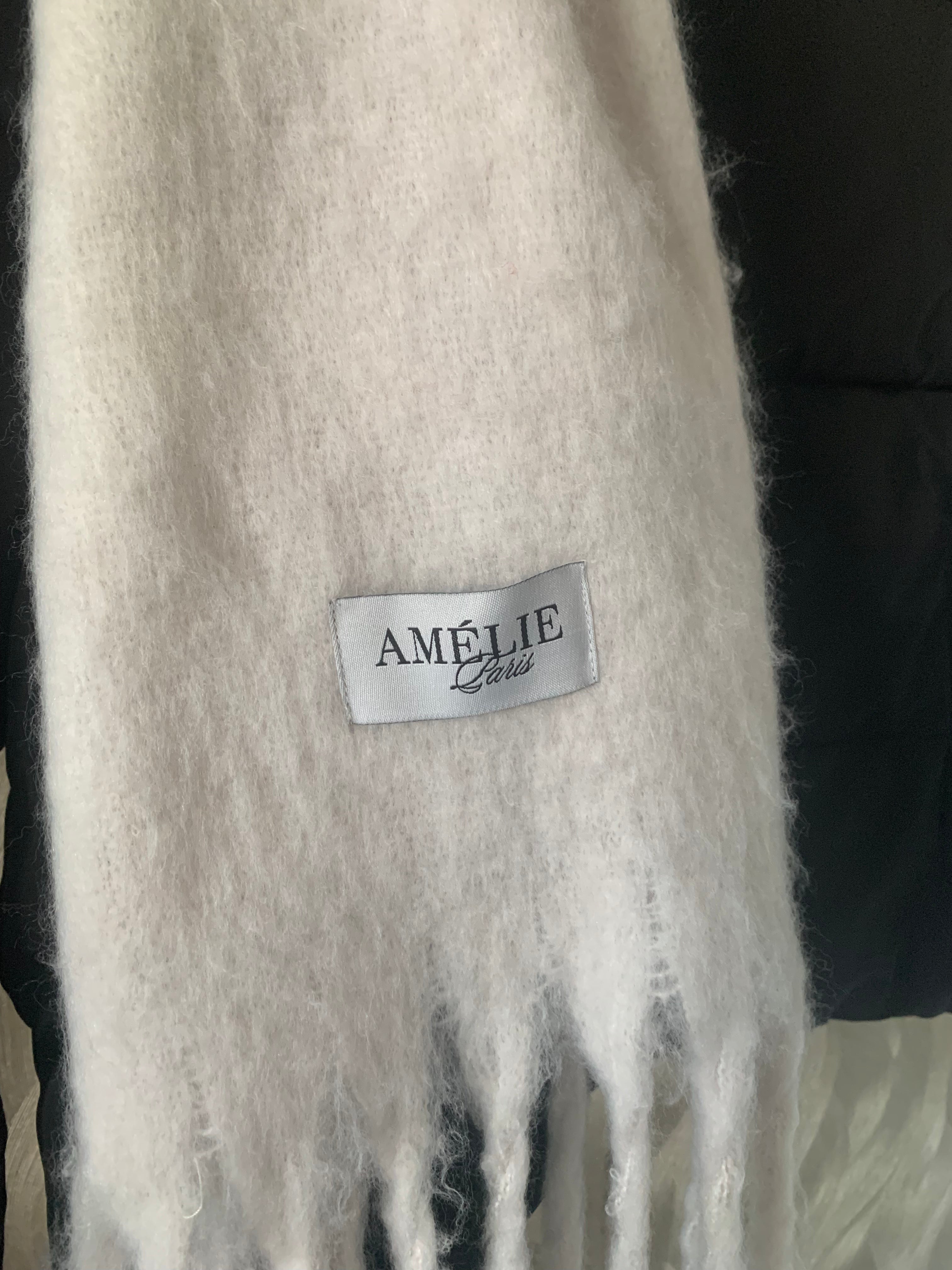 Szalik Amélie – Miękki Paryski Dotyk – Biały